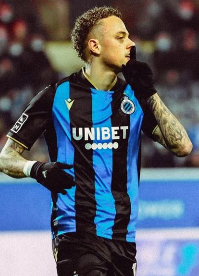 Noa Lang while playing for Club Brugge.